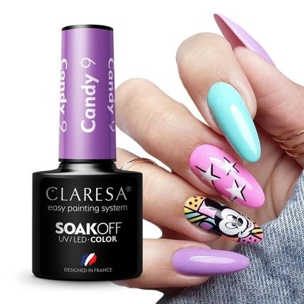 Claresa Soak Off Uv/Led Hybrid Nail Polish 9 Candy 5g - Maison des fragrances