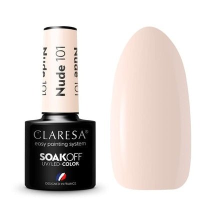 Claresa Soak Off Uv/Led Nude Hybrid Nail Polish 101 5g - Maison des fragrances