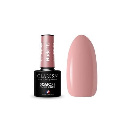 Claresa Soak Off Uv/Led Nude Hybrid Nail Polish 112 - 5g - Maison des fragrances
