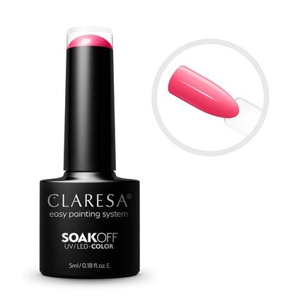 Claresa Soak Off Uv/Led Pink Hybrid Nail Polish 519 5g - Maison des fragrances