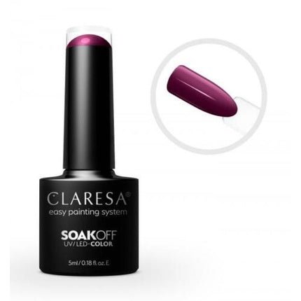 Claresa Soak Off Uv/Led Purple Hybrid Nail Polish 619 - 5g - Maison des fragrances