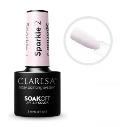 CLARESA SoakOFF UV/LED Gel Sparkle 2 5ml - Maison des fragrances