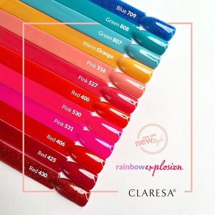 Claresa UV LED Nail Polish Collection Hybrid Manicure Soak Off - 5ml Pink Color No. 530 - Maison des fragrances
