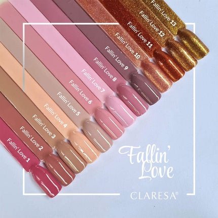 Claresa UV LED Nail Polish Collection Hybrid Manicure Soak Off - Golden Color No. 10 Fallin Love 5ml - Maison des fragrances