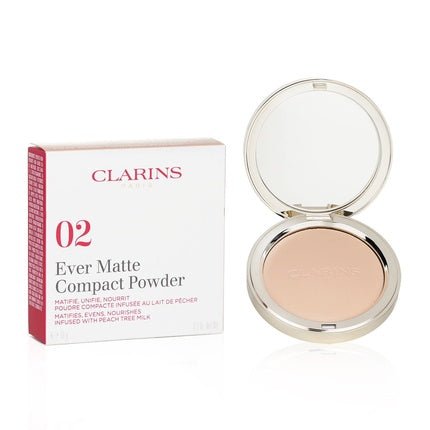 Clarins Ever Matte Compact Powder 02 Light 10g - Maison des fragrances