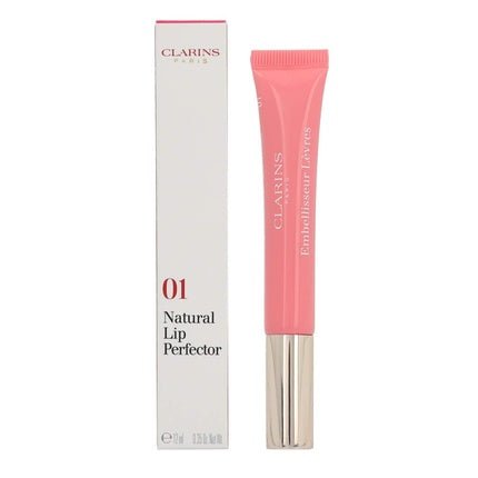 Clarins Instant Light Natural Lip Perfector - 01 Rose Shimmer - Lip Gloss - 12ml - Maison des fragrances