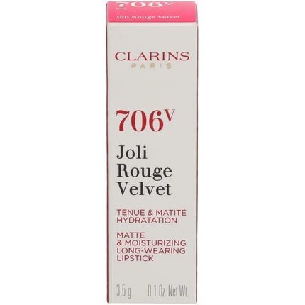 Clarins Joli Rouge Velvet Lipstick 706V Red - Maison des fragrances