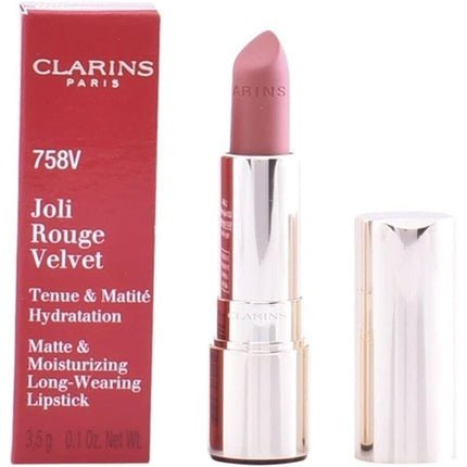 Clarins Joli Rouge Velvet Lipstick - 758V Sandy Pink 3.5g - Maison des fragrances