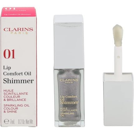 Clarins Lip Comfort Oil Shimmer 01 Sequin Flares - Maison des fragrances