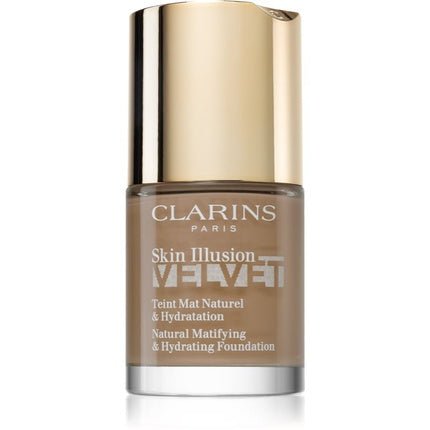 Clarins Skin Illusion Velvet Liquid Foundation - Matte Finish, Nourishing Effect, Color 114N, 30 ml - Maison des fragrances