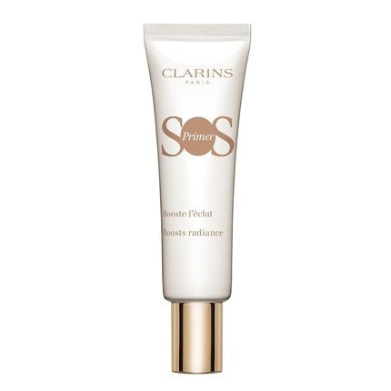 Clarins SOS Makeup Primer White Color Correcting 24H Hydration Hydrating Primer Blurs Imperfections Boosts Radiance and Preps Skin All Skin Types 1.0 Ounce - Maison des fragrances