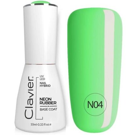Clavier Luxury Nail Neon Rubber Base - N04, 10ml - Maison des fragrances