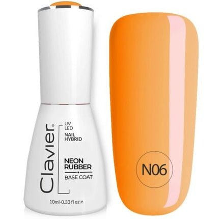 Clavier Luxury Nail Neon Rubber Base - N06, 10ml - Maison des fragrances