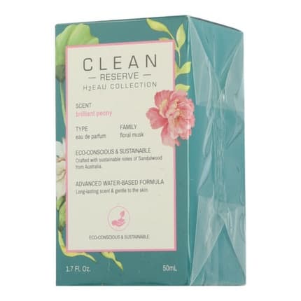 Clean Reserve H2eau Collection Brilliant Peony Eau de Parfum (EDP) Mixte 50ml - Maison des fragrances