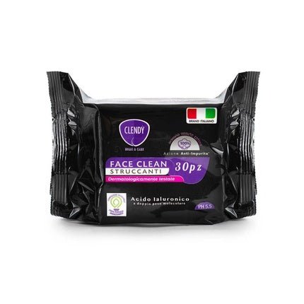 CLENDY Face Clean 30 Cleansing Wipes - Maison des fragrances