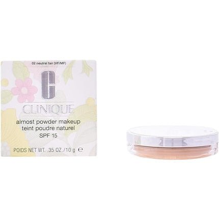 Clinique Almost Powder Makeup SPF 15 New Packaging 02 Neutral Fair 0.35 Oz - Maison des fragrances