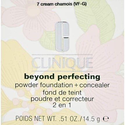 Clinique Beyond Perfecting Powder Foundation and Concealer 07 Cream Chamois 14.5g - Maison des fragrances