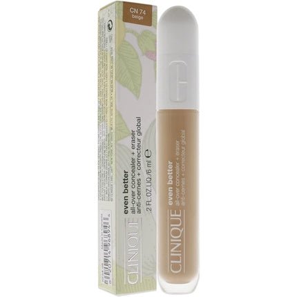 Clinique Even Better All - Over Concealer Plus Eraser CN 74 Beige for Women 0.2oz - Maison des fragrances