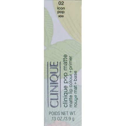 Clinique Matte Lip Colour + Primer No. 02 Icon Pop 0.13 Oz - Maison des fragrances