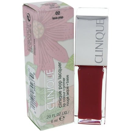 Clinique Pop Lacquer Lip Color Primer02 Lava Pop 6ml - Maison des fragrances