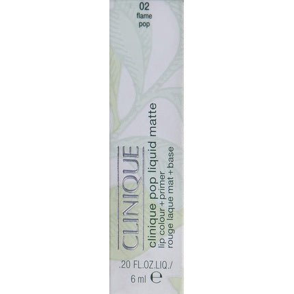 Clinique Pop Liquid Matte Lip Colour + Primer Flame Pop 6ml - Maison des fragrances