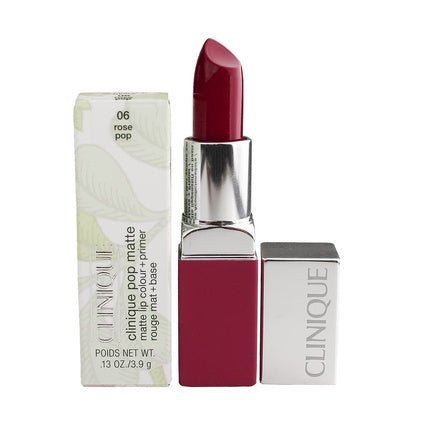 CLINIQUE Pop Matte Lip Colour + Primer Lipstick 06 Rose Pop 3.9g/0.13 Ounce - Maison des fragrances