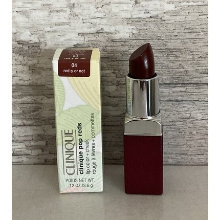 Clinique Pop Reds Gloss lipstick 04 Red - y or Not 3.6g - Maison des fragrances