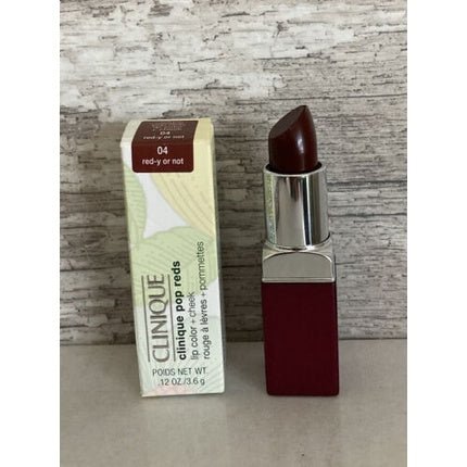 Clinique Pop Reds Gloss lipstick 04 Red - y or Not 3.6g - Maison des fragrances
