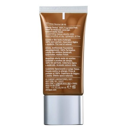 Clinique Stay - Matte Oil - Free Makeup Foundation 29 Sienna 1oz - Maison des fragrances