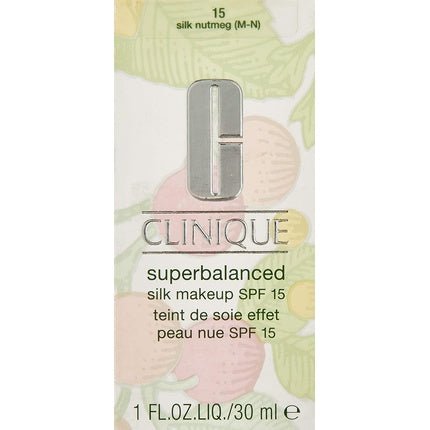 Clinique Superbalanced Silk Makeup Broad Spectrum SPF15 Foundation 15 Silk Nutmeg 1 Fl Oz - Maison des fragrances