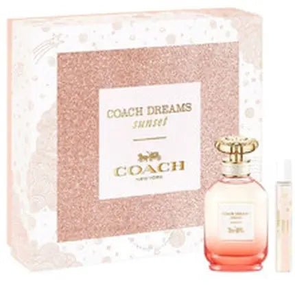 Coach Dreams Sunset Gift Set - Eau de Parfum 60 Ml And Miniature - Eau de Parfum 75 Ml - Maison des fragrances