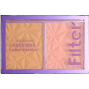 Collection Cosmetics Filter Finish Face Duo Sculpt and Glow Blush and Bronzer Palette 10g - Maison des fragrances