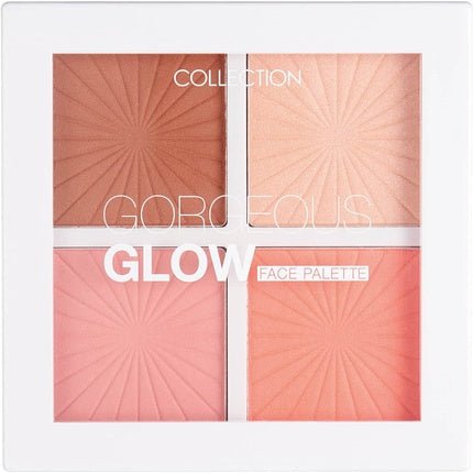 Collection Cosmetics Glow Face Palette Bronzer Blusher and Highlighter All in One 7.2g - Maison des fragrances