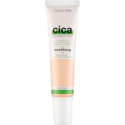 Collection Cosmetics Hydrating Medium Coverage Cica Foundation Infused with Anti - Redness 30ml Extra Fair - Maison des fragrances
