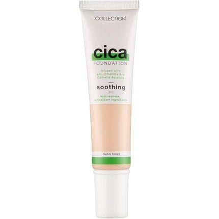 Collection Cosmetics Hydrating Medium Coverage Cica Foundation Infused with Anti - Redness 30ml Porcelain - Maison des fragrances