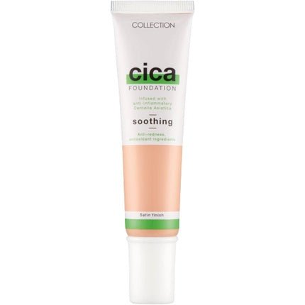 Collection Cosmetics Hydrating Medium Coverage Cica Foundation Infused with Anti - Redness Vegan Foundation 30ml Biscuit - Maison des fragrances