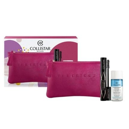 Collistar Xmas 2023 Set Impeccabile Mascara Black 14ml + Two - Phase Makeup Remover 35ml + Fuchsia Cosmetic Bag - Maison des fragrances