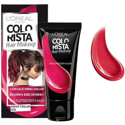 Colorista Hair Makeup Temporary Brunette Hair Colour Raspberry Pink - Maison des fragrances