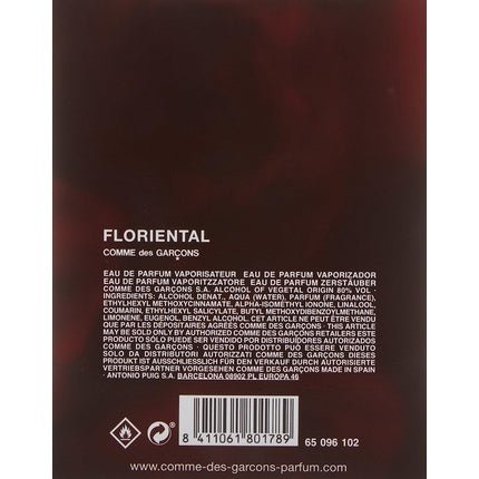 Comme des Garcons Floriental EPV 50ml - Maison des fragrances