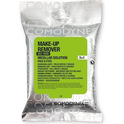 Comodynes Make Up Remover Towels for Face and Eyes Burdock Combination and Oily Skin 20 Towels - Maison des fragrances