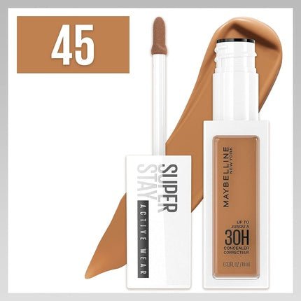 Concealer Superstay Activewear 30H Corrector 30ml Shade 45 Tan - Maison des fragrances