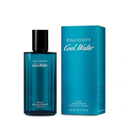 Cool Water by Davidoff for Men Mild Deodorant Spray 2.5 Ounce - Maison des fragrances