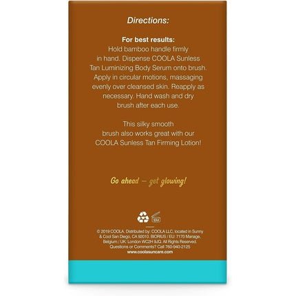 Coola Sunless Tan Kabuki Body Brush with Vegan Bristles and Bamboo Handle - Maison des fragrances