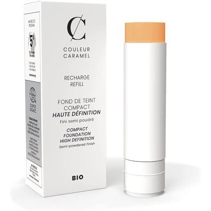 Couleur Caramel High Definition Organic Compact Foundation Refill 11 Translucent Beige - Maison des fragrances