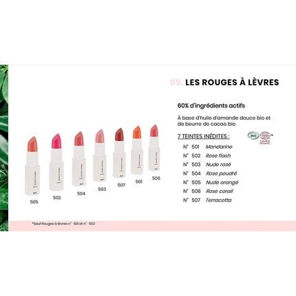 Couleur Caramel Lipstick 506 Coral Rose - Maison des fragrances