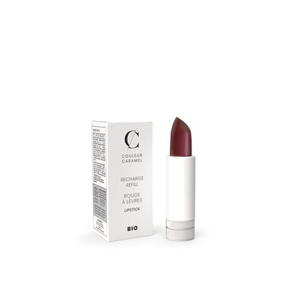 Couleur Caramel Refillable Organic Glossy Lipstick 240 Violet Kiss - Maison des fragrances