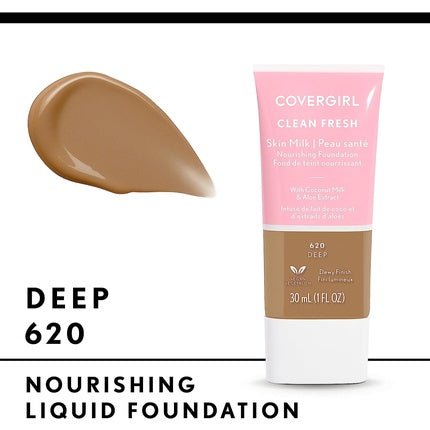 COVERGIRL Clean Fresh Skin Milk Foundation Deep 620 1 fl oz (30 ml) - Maison des fragrances