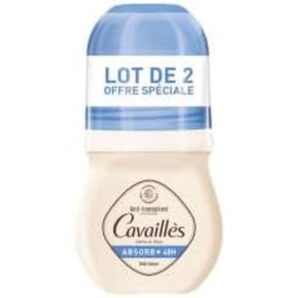 Rogé Cavaillès Absorb+ 48H Anti-Trace Deodorant Roll-On - Pack of 2 Déodorant (Déo) Mixte 50ml