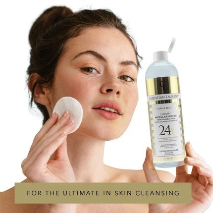 Cristian Laurent Luxury Micellar Water with Colloidal Gold Face and Eyes Make up Remover 16.9oz - Maison des fragrances