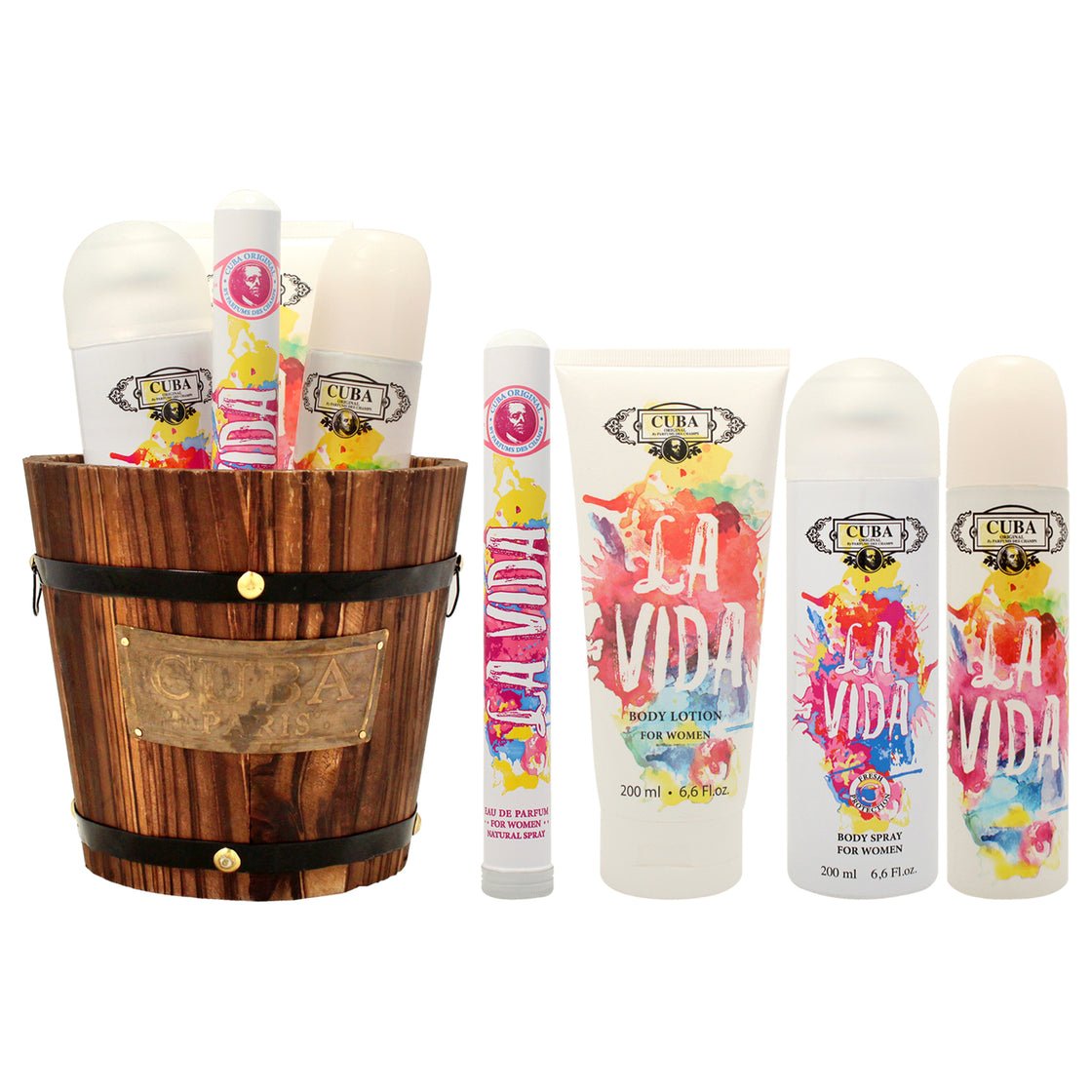 Cuba La Vida Gift Set Body And Body Lotion Coffret (Coffret) Mixte 100ml - Maison des fragrances